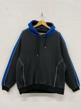 Dakota WorkPro Series Quilted Hoodie, Size XL, Black/Blue